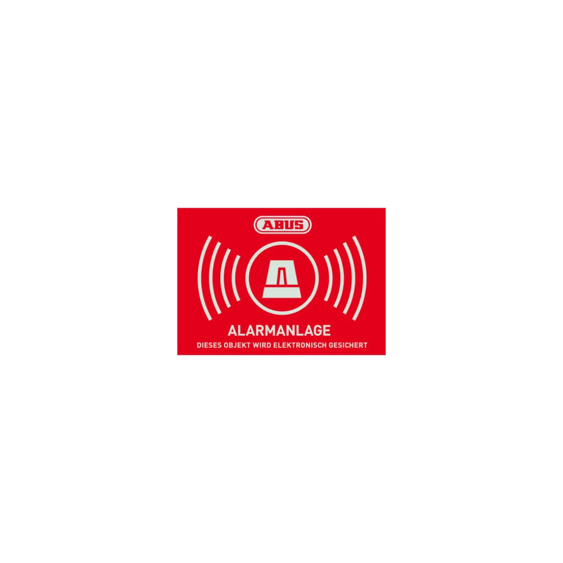 Aufkleber Alarm 14,8 x 10,5 cm ^ Abus Hot