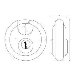 Diskusschloss 60 mm ^ Abus Online