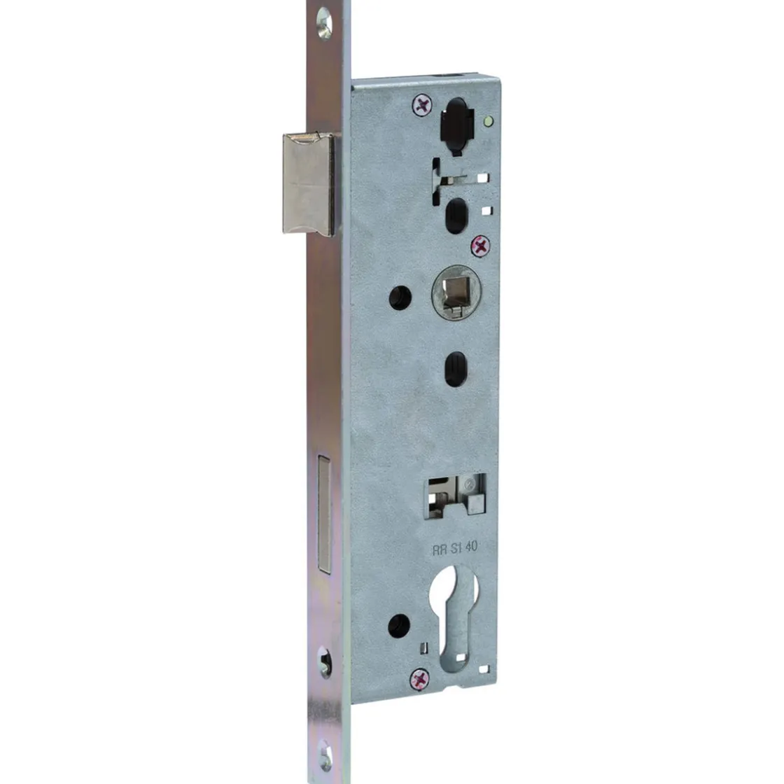Einsteckschloss für Rohrrahmentüren 24 x 245 mm käntig ^ Abus Best