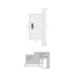 Fenstersicherung FAS97 W ^ Abus Clearance