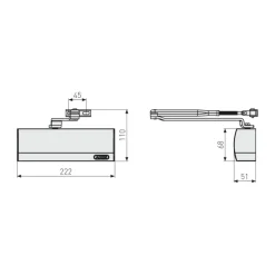 Türschließer AC6124 S ^ Abus New