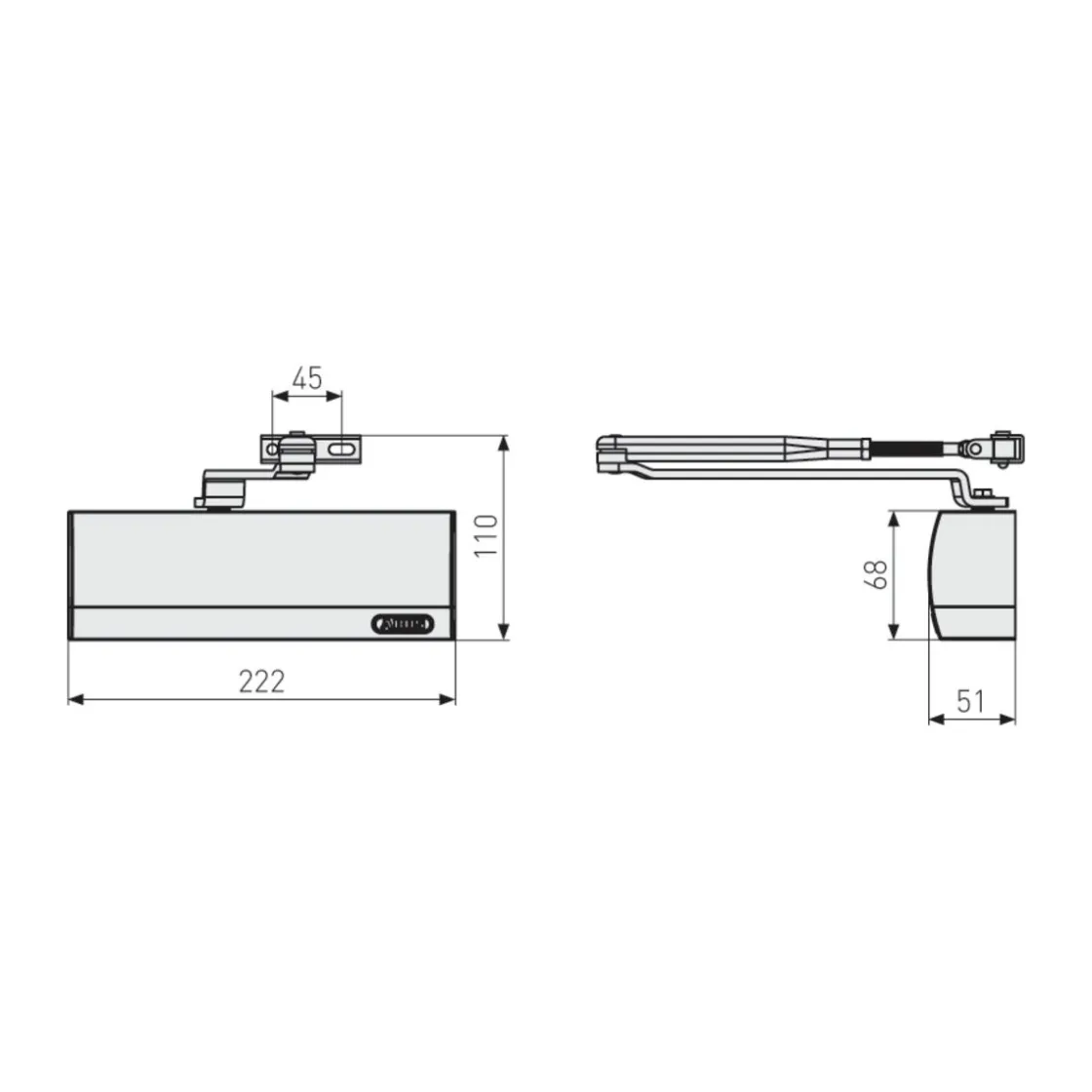 Türschließer AC6124 S ^ Abus New