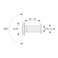 Türspion 2200 ^ Abus Clearance