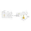 Türzusatzschloss 2110 W ^ Abus New