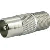 Adapter F-Bu/Koax-St silber ^ Schwaiger Hot