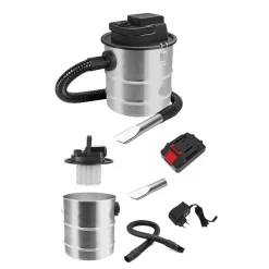 Akku-Aschesauger m.Motor, Hepa-Filterm.Metallgitter,12l,18V,110W,2000mhA ^ Hot