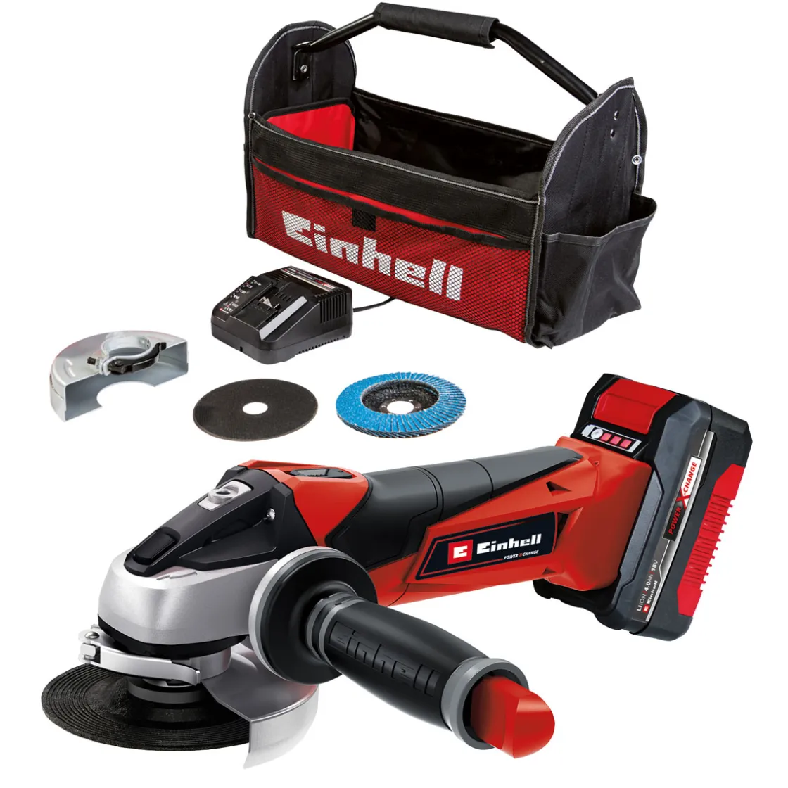 Akku-Winkelschleifer TE-AG 18/115 Liinkl. 1x4,0Ah Akku ^ Einhell Online