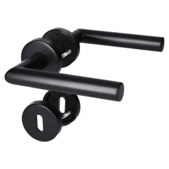 Rosettengarnitur Fair I schwarz Durchmesser 52 mm ^ Alpertec Discount