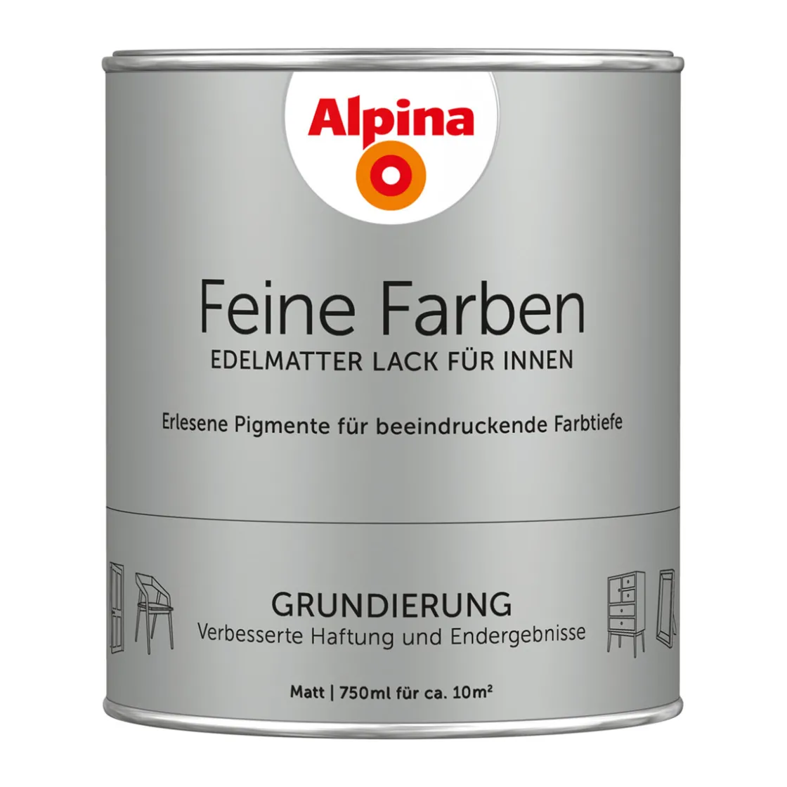 Buntlack Feine Farben Lack Grundierung 750ml ^ Alpina Clearance