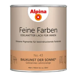 Buntlack Feine Farben Lack No 43 Baukunst der Sonne edelmatt 750ml ^ Alpina Best