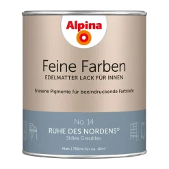 Buntlack Feine Farben Lack No 14 Ruhe des Nordens edelmatt 750ml ^ Alpina Outlet