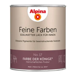 Buntlack Feine Farben Lack No 17 Farbe der Könige edelmatt 750ml ^ Alpina Online