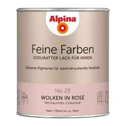 Buntlack Feine Farben Lack No 23 Wolken in Rosé edelmatt 750ml ^ Alpina Hot