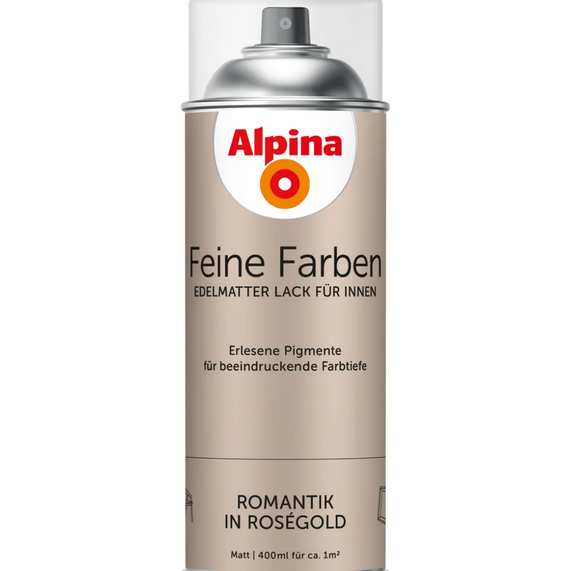 Buntlack Feine Farben Sprühlack Romantik in Roségold 400ml ^ Alpina