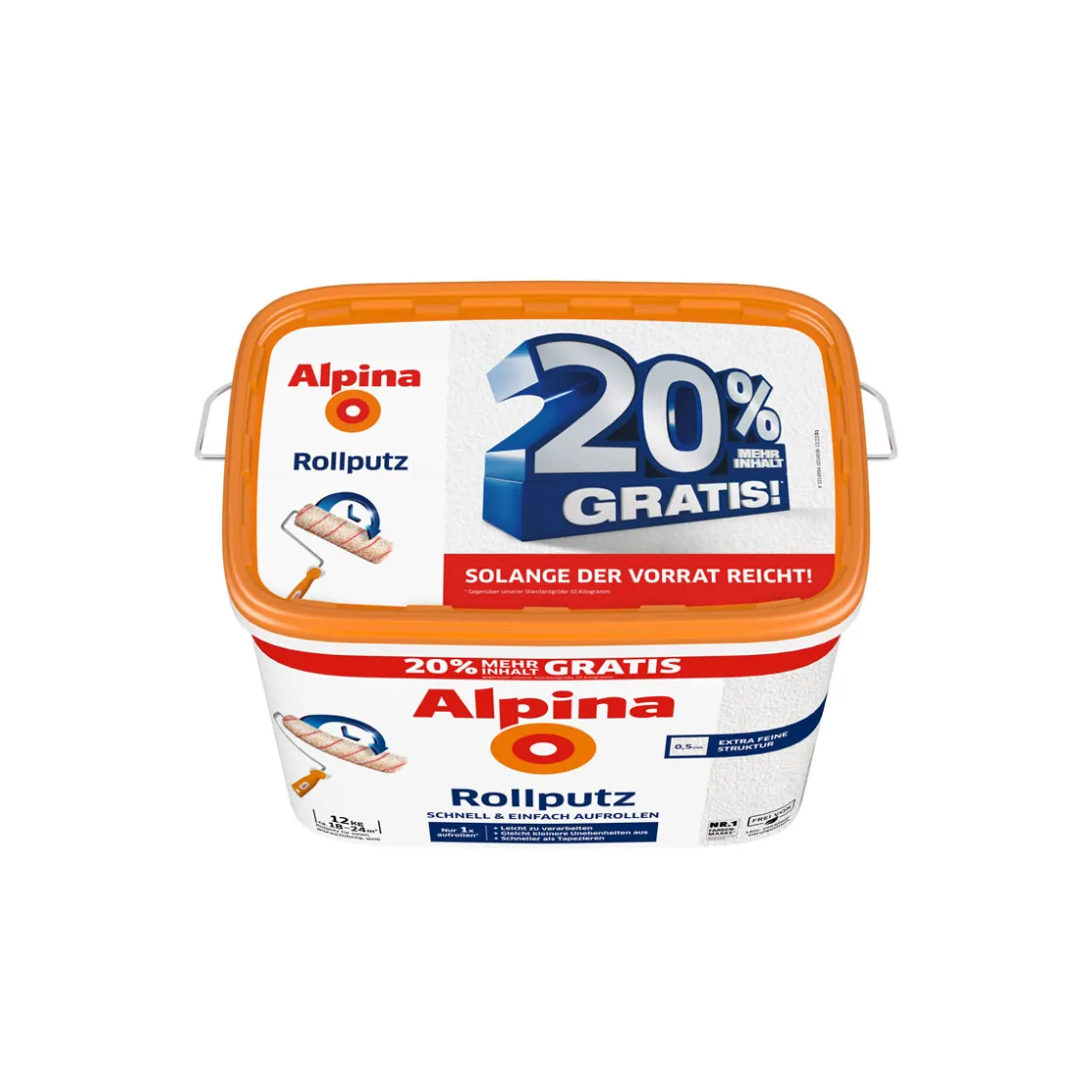 Rollputz 20Kg zusätzlich 20% GRATIS ^ Alpina Online