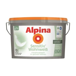 Wandfarbe Sensitiv Wohnweiß 2,5 L ^ Alpina Outlet