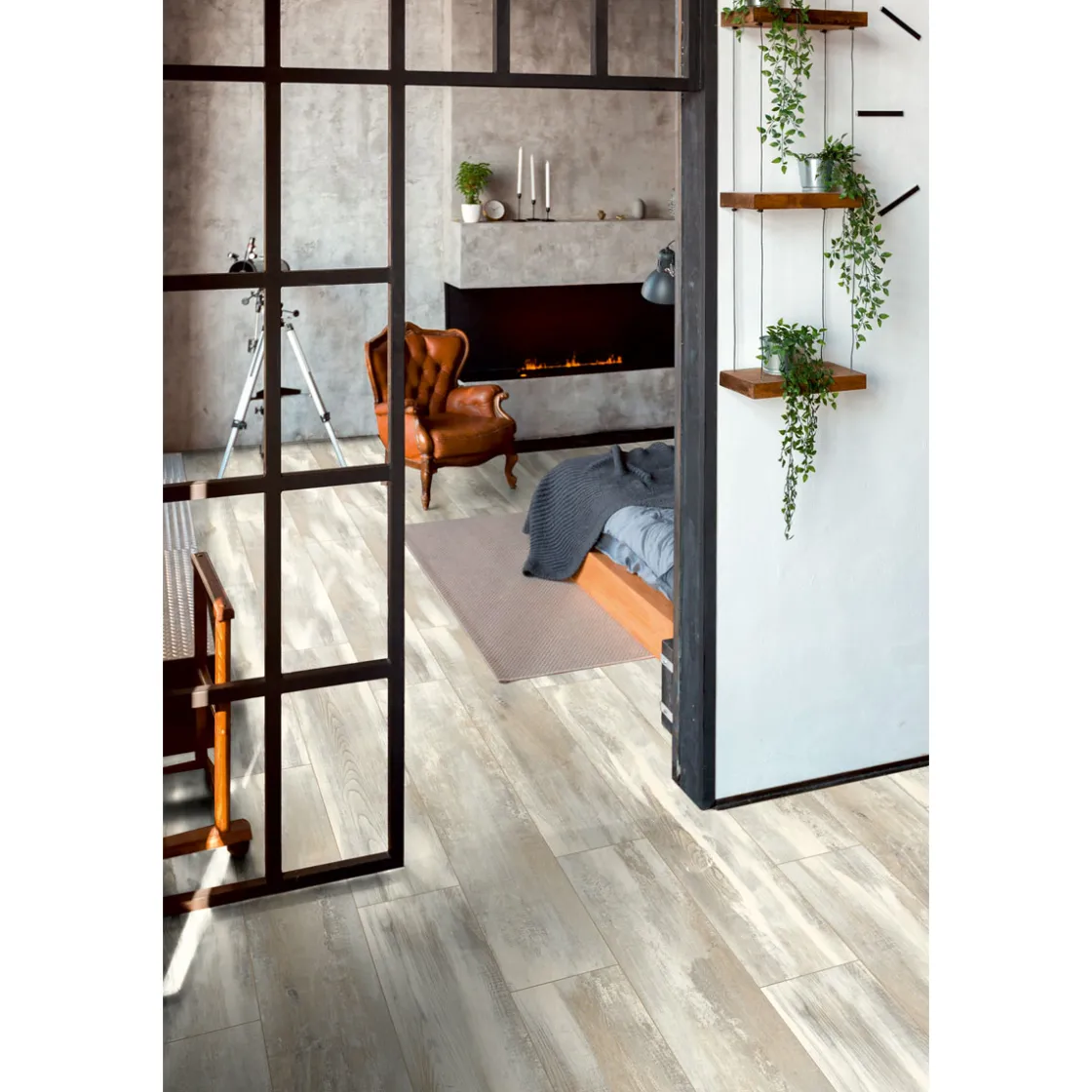 Ambiente Laminatboden 4V Landhauseiche Vintage D4754 1380x244x8 mm ^ Sale