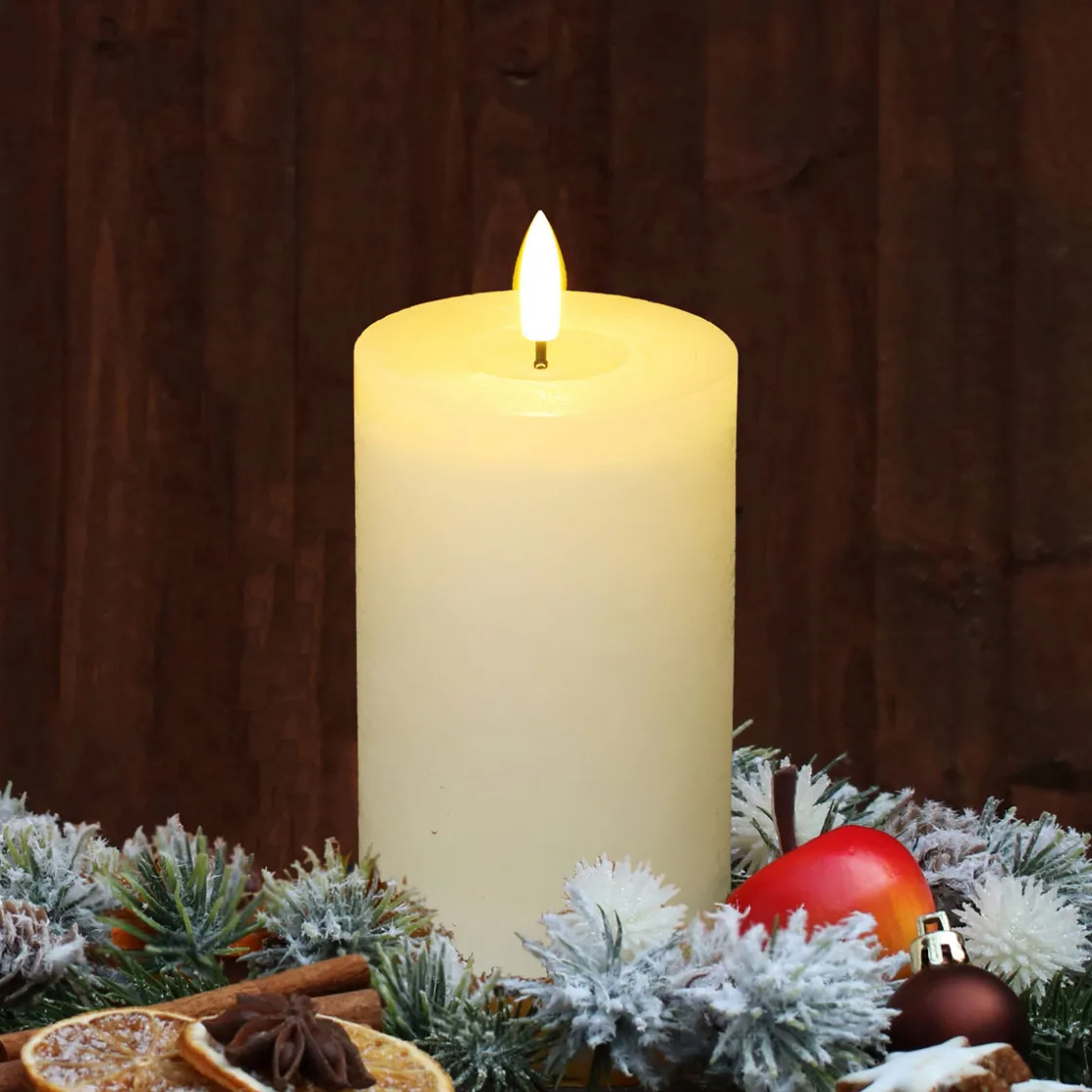 LED-Kerze aus Wachs ^ Ambientis Discount