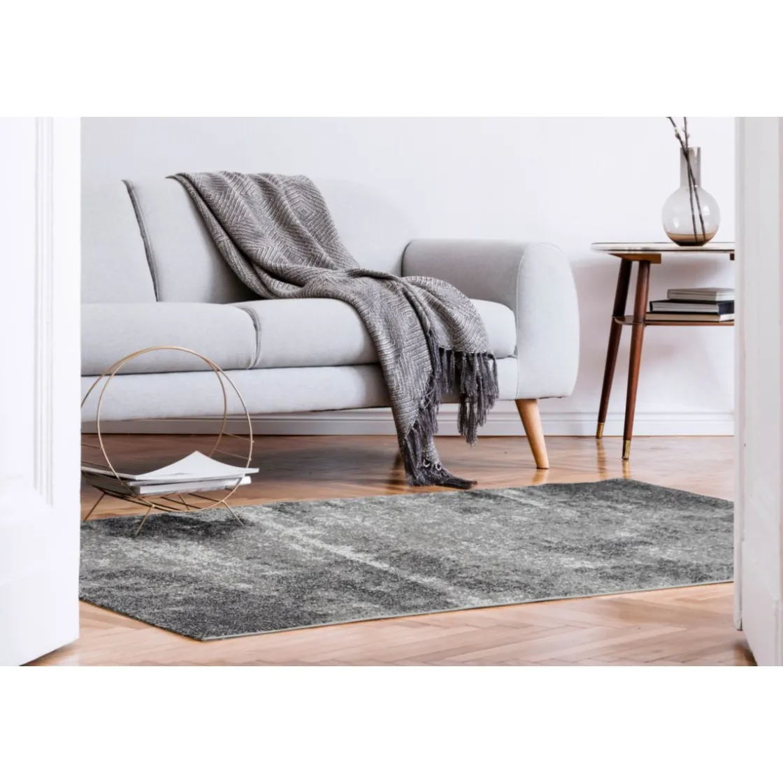Teppich Luna 80x150 cm grau ^ andiamo