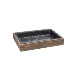 Anzuchtholzkiste 24er Topfplatte 35x24x6cm ^ Siena Garden Best