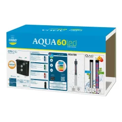 Aquarium Aqua 60 LED 58 L schwarz 60 x 30 x 33,5 cm ^ Discount