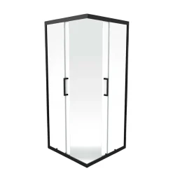 Eckdusche Black Eclipse schwarz matt 90 x 90 cm ^ Aurlane Clearance