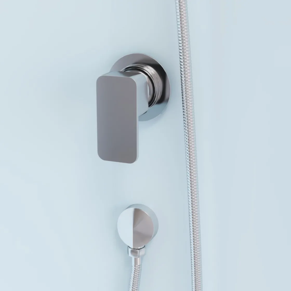 Komplettdusche Essential, eckig, Farbe: Silber, 85x85x197,5cm ^ Aurlane Clearance