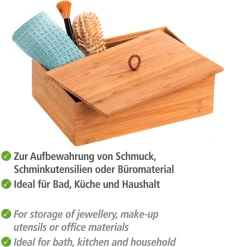 Badbox mit Deckel L Mod. Terra, Bambu ^ Wenko