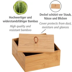 Badbox mit Deckel M Mod. Terra, Bambu ^ Wenko