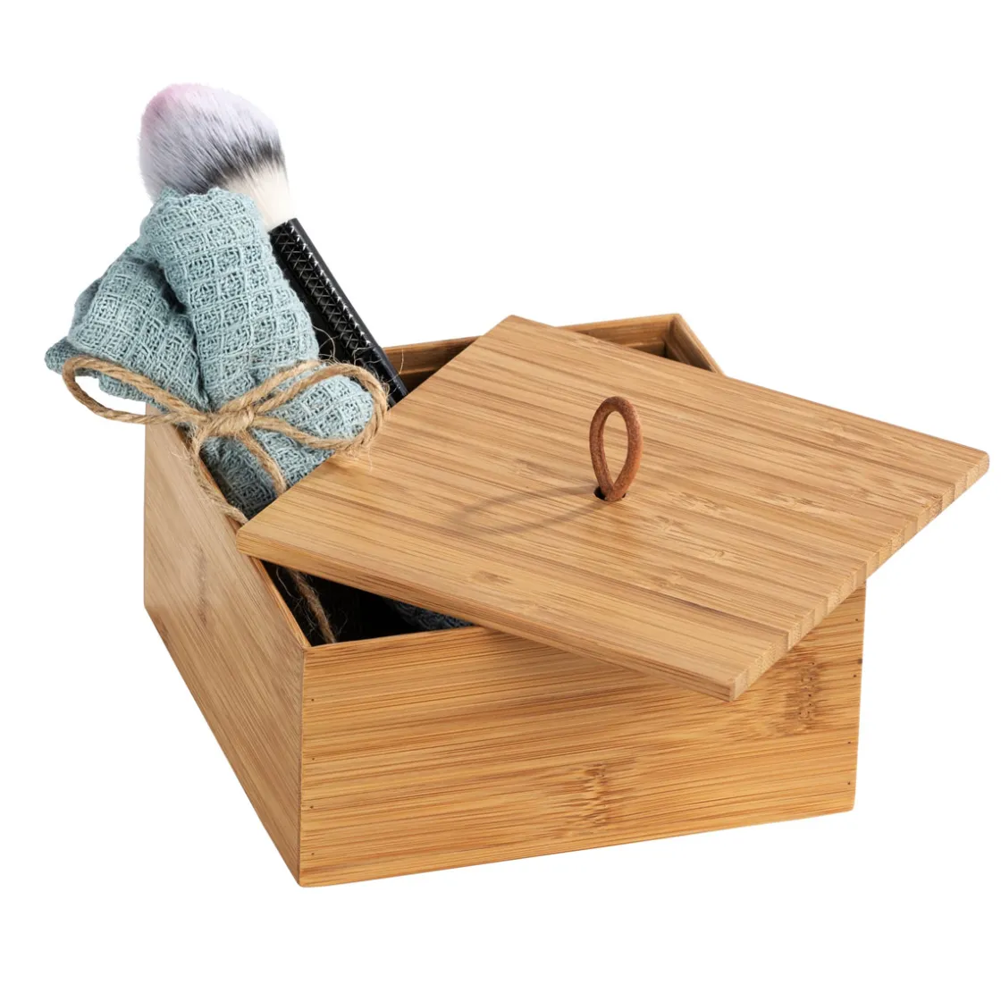 Badbox mit Deckel M Mod. Terra, Bambu ^ Wenko