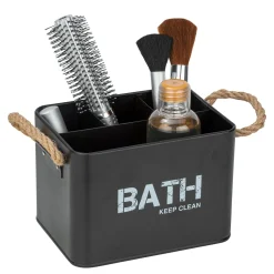 Badbox mit 4 Faechern Mod. Gara, schwarz ^ Wenko Hot