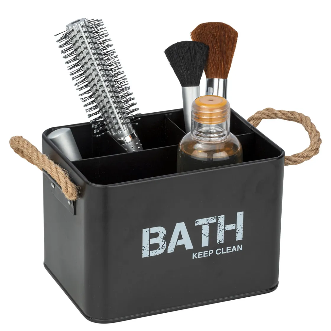 Badbox mit 4 Faechern Mod. Gara, schwarz ^ Wenko Hot