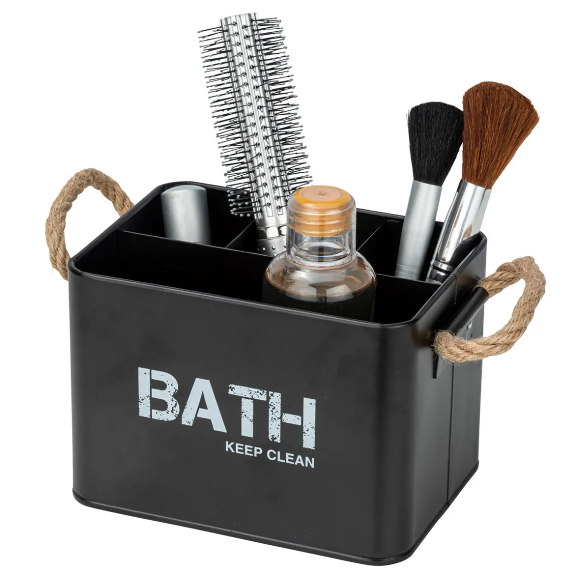 Badbox mit 4 Faechern Mod. Gara, schwarz ^ Wenko Hot