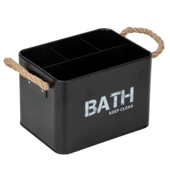 Badbox mit 4 Faechern Mod. Gara, schwarz ^ Wenko Hot