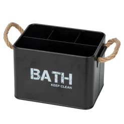 Badbox mit 4 Faechern Mod. Gara, schwarz ^ Wenko Hot