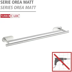 Badetuchstange Duo Orea Matt Turbo-LockEdelstahl ^ Wenko Online