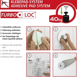 Badetuchstange Uno 40 cm Orea MattTurbo-Lock Edelstahl ^ Wenko Hot