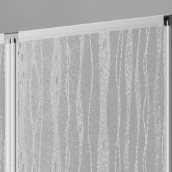 Badewannenfaltwand Venezia 3tlg. Silber ^ Outlet