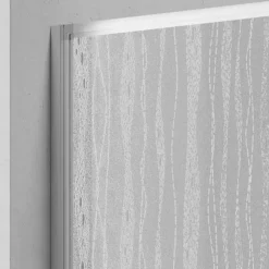 Badewannenfaltwand Venezia 3tlg. Silber ^ Outlet