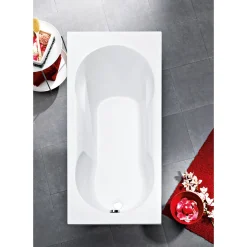 Badewannen-Set Nixe, 170x75cm,best. ausWanne, Wannenträger&Ab-Überlaufgarnitur ^ Ottofond