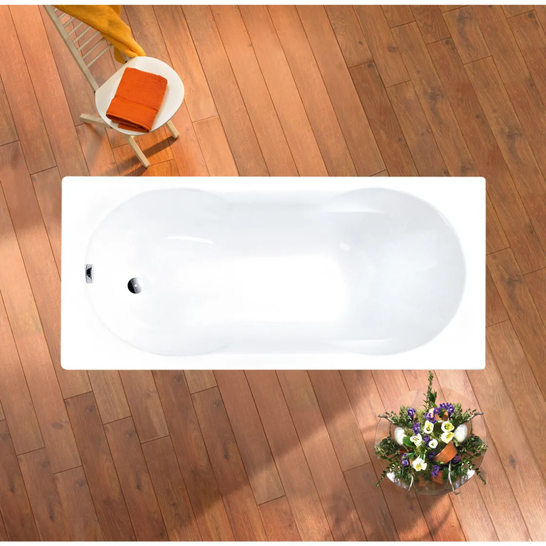 Badewannen-Set Nixe, 170x75cm,best. ausWanne, Wannenträger&Ab-Überlaufgarnitur ^ Ottofond
