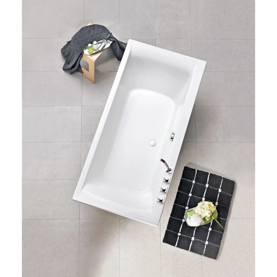 Badewanne Rosa 180x80 cm, weiss ^ Ottofond Hot