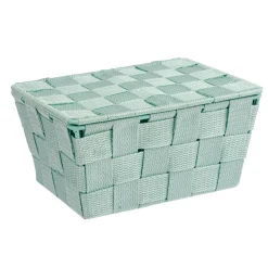 Badkorb mit Deckel Mod. Adria, mint ^ Wenko Hot