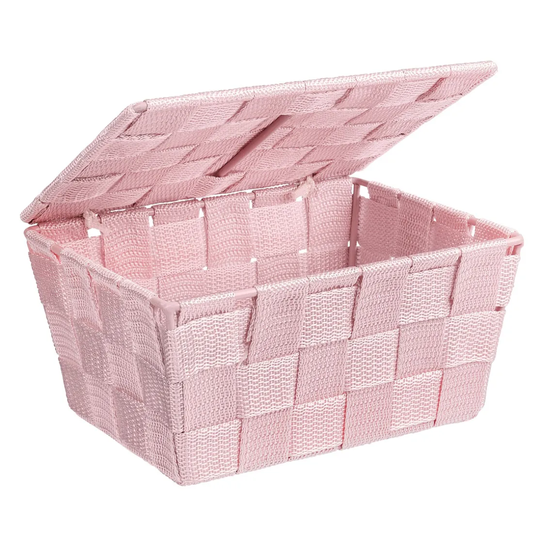 Badkorb mit Deckel Mod. Adria, rosa ^ Wenko Sale
