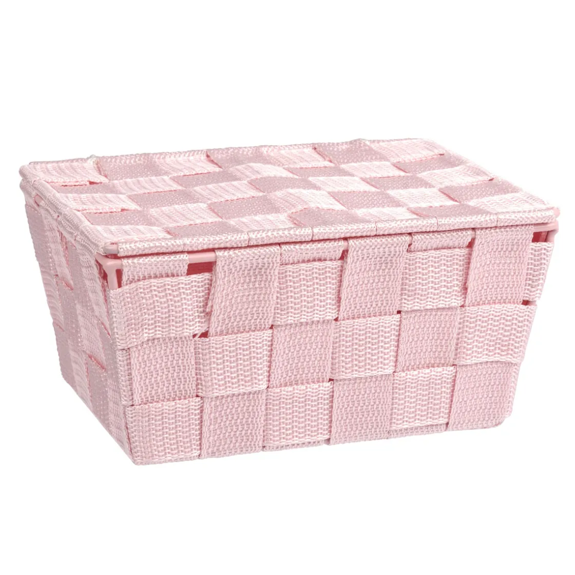 Badkorb mit Deckel Mod. Adria, rosa ^ Wenko Sale