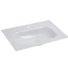 BADMOBIL Glaswaschtisch 60 x 15 x 43 cm ohne Überlauf weiß ^ Online