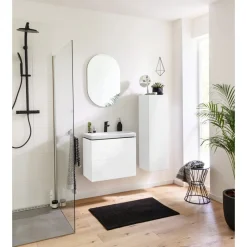BADMOBIL Keramikwaschtisch CRAFT 64 x 5 x 37 cm ohne Überlauf weiß ^ Discount