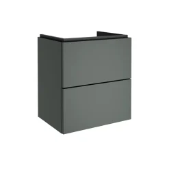 BADMOBIL Waschtischunterschrank CRAFT 49 x 54 x 36 cm 2 Schubladen mit Push-To-Open grün-matt ^ Hot