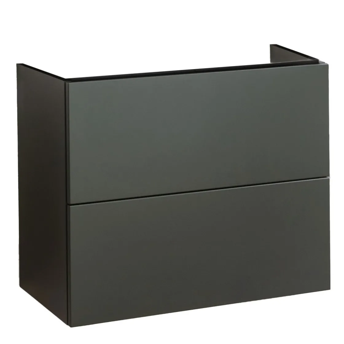BADMOBIL Waschtischunterschrank CRAFT 63 x 54 x 36 cm 2 Schubladen mit Push-To-Open grün-matt ^ Sale