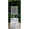 BADMOBIL Waschtischunterschrank FOTON 60 x 65 x 42 cm 2 Schubladen mit Softclose dimmbare LED-Beleuchtung mit Bewegungsmelder hellgrau ^ Best